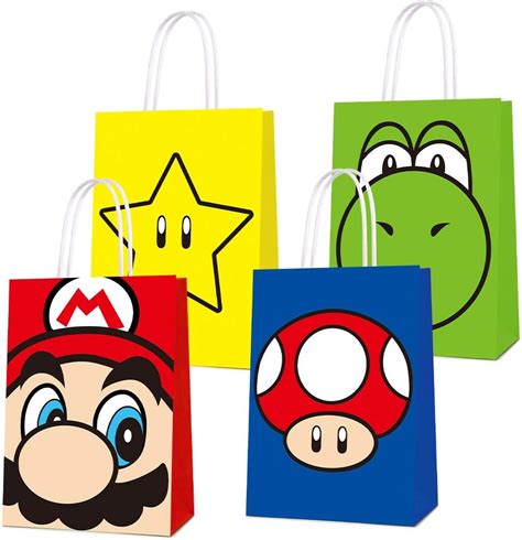 Bolsas Mario Bros para Cumpleaños y Fiestas.